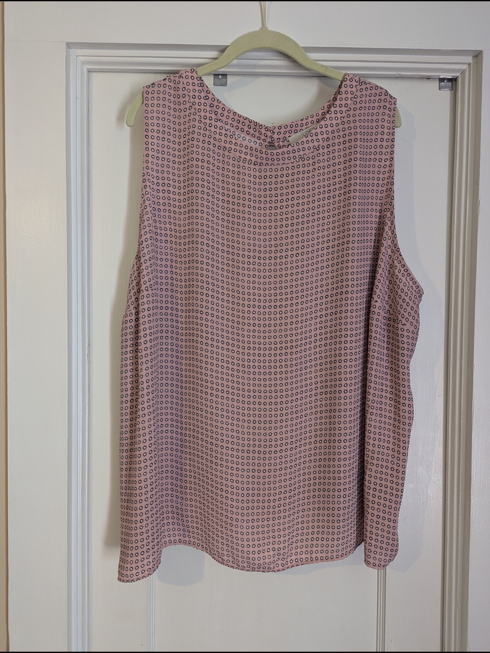 LOFT Pink Geometric Print Sleeveless Camisole